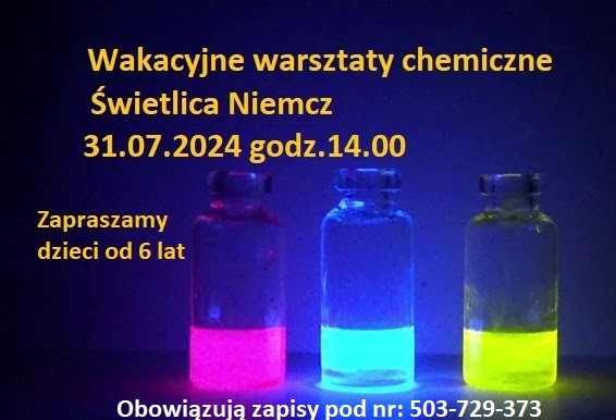 Read more about the article Wakacyjne warsztaty chemiczne w Świetlicy Niemcz