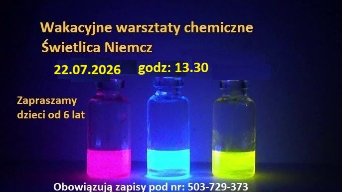 Read more about the article Warsztaty chemiczne w Niemczu